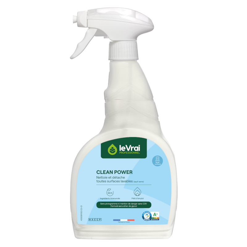 CLEAN POWER - PAE Pulv.750ml - Dtachant taches tenaces dont encres, feutres