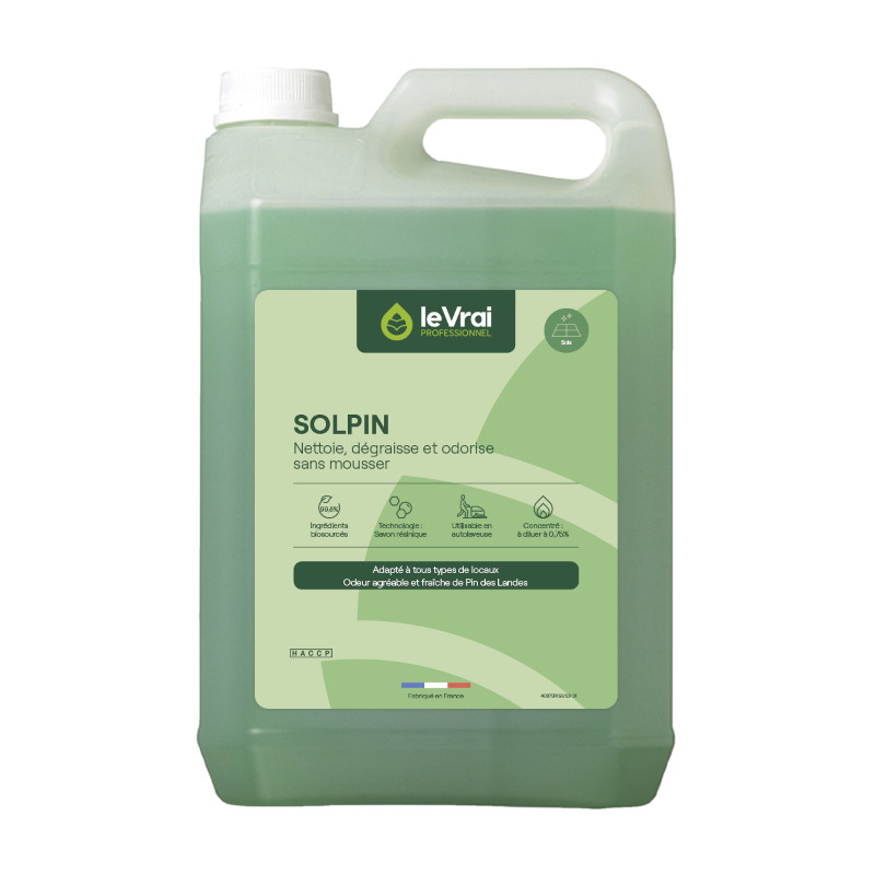 SOLPIN Pin des Landes - Bidon 5 L - Nettoyant odorisant assainissant