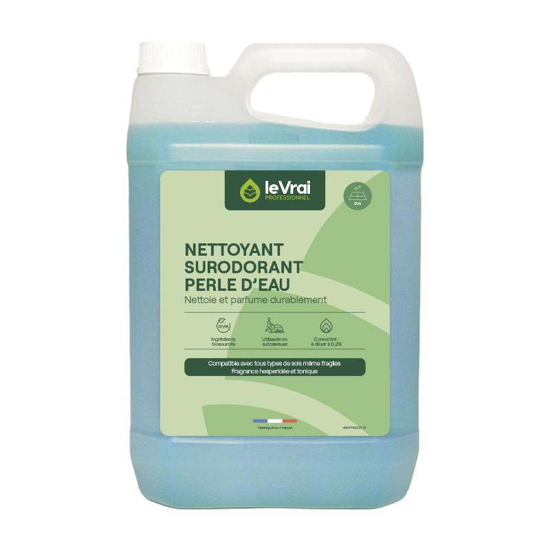 NETTOYANT SURODORANT PERLE D'EAU - Bidon 5 L - Neutre. Marine longue dure