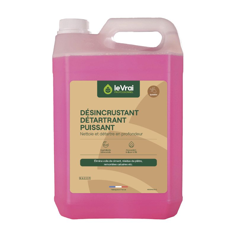 DESINCRUSTANT DETRATRANT PUISSANT - Bidon 5L - Dsincrustant voile de ciment