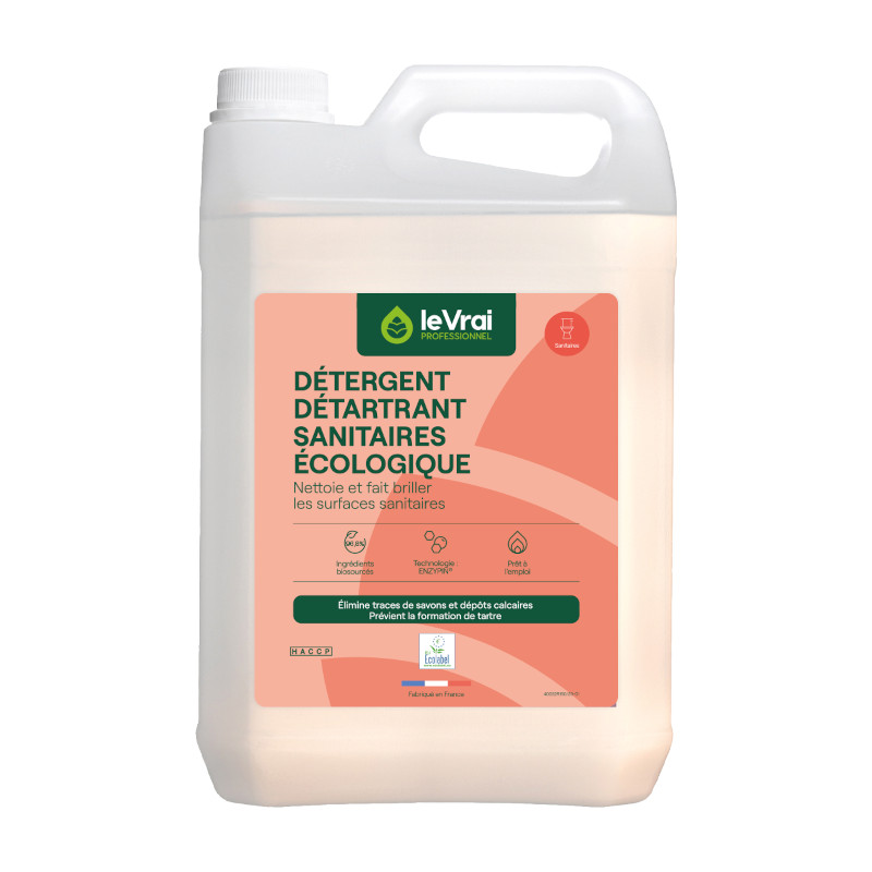 DETERGENT DETARTRANT SANITAIRE ECOLOGIQUE - Bidon 5 L - Dtergent anti calcaire