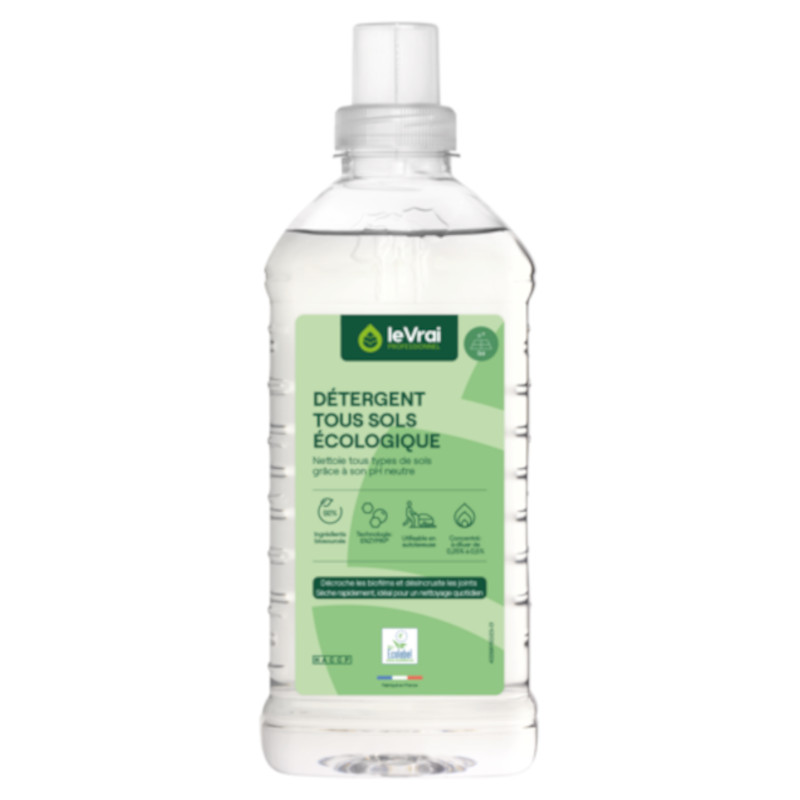 DETERGENT TOUS SOLS ECOLOGIQUE - Bidon 1 L - Dtergent pH neutre