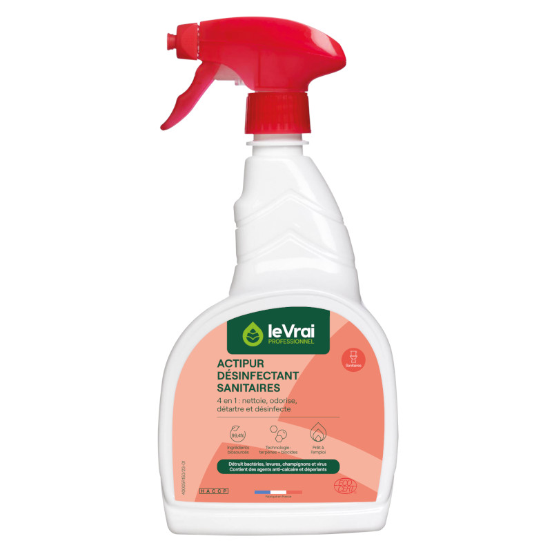 ACTIPUR DESINFECTANT SANITAIRES PAE - Pulv 750 ml - ECOCERT